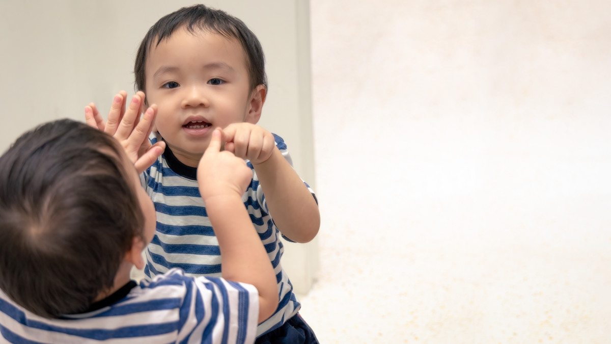 Toddler Boy Practices His Crying Skills in the Mirror for Maximum Effect -  WeHaveKids, image size:1200x675